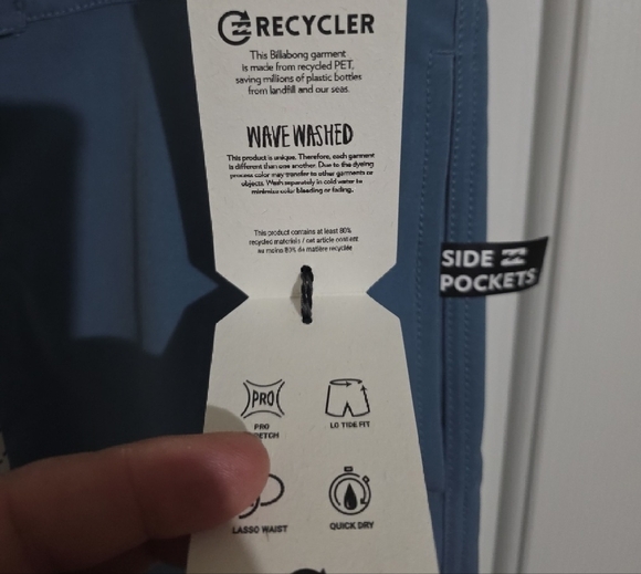 Billabong Men's Hybrid Swim Blue Shorts - Picture 4 of 6